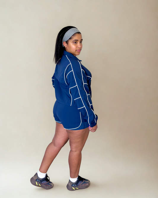 Zip Up Windbreaker Set