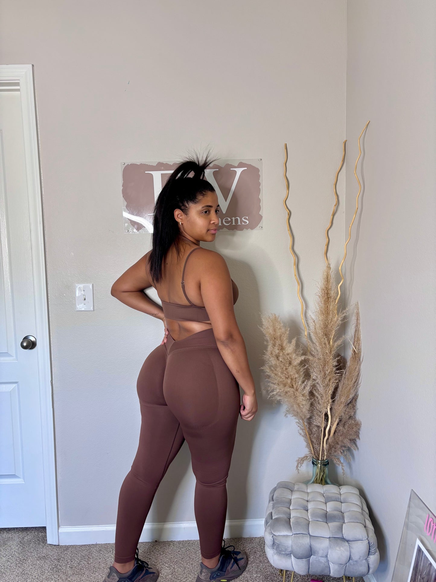 3pcs Brown Sport Set