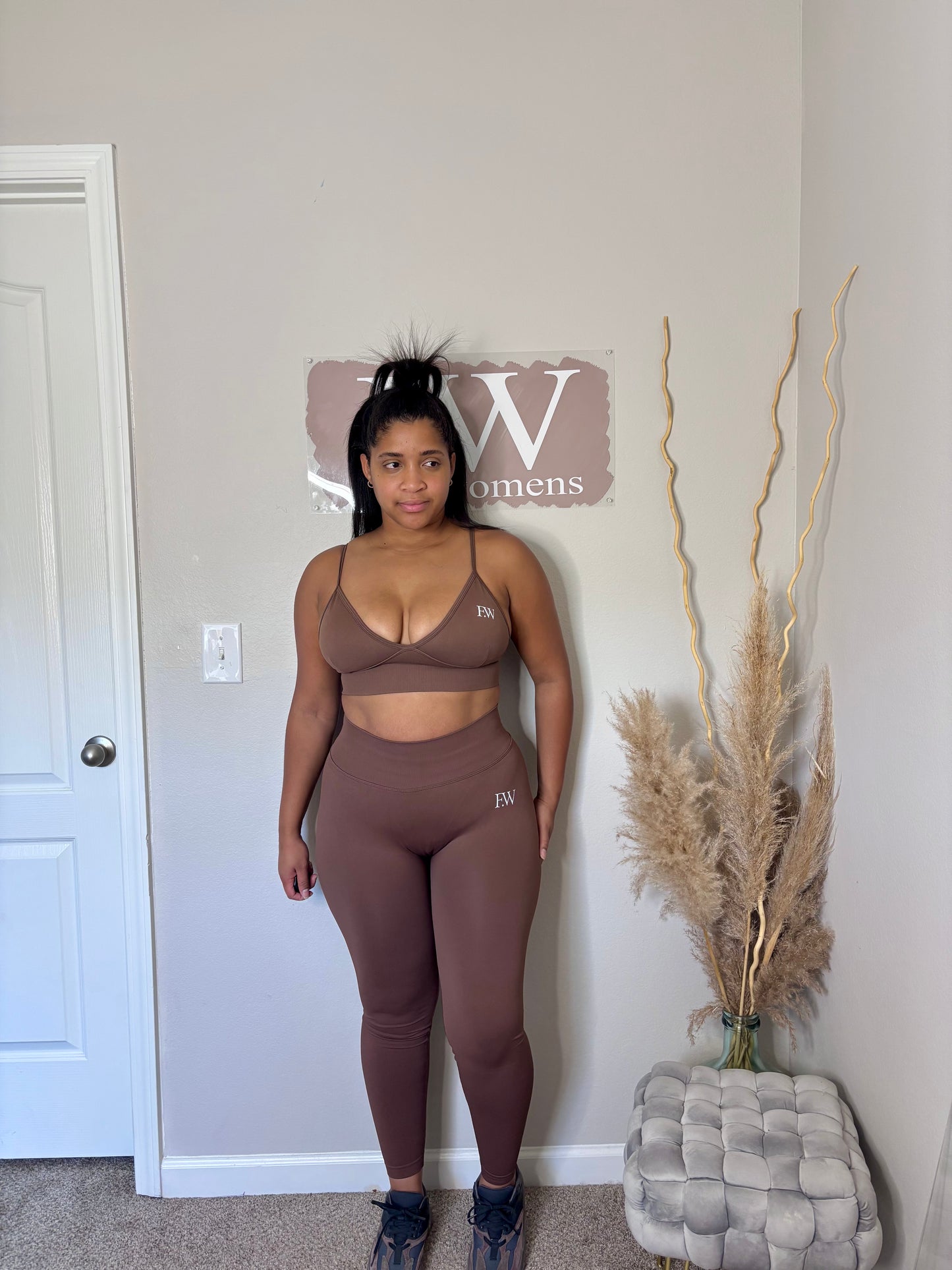 3pcs Brown Sport Set